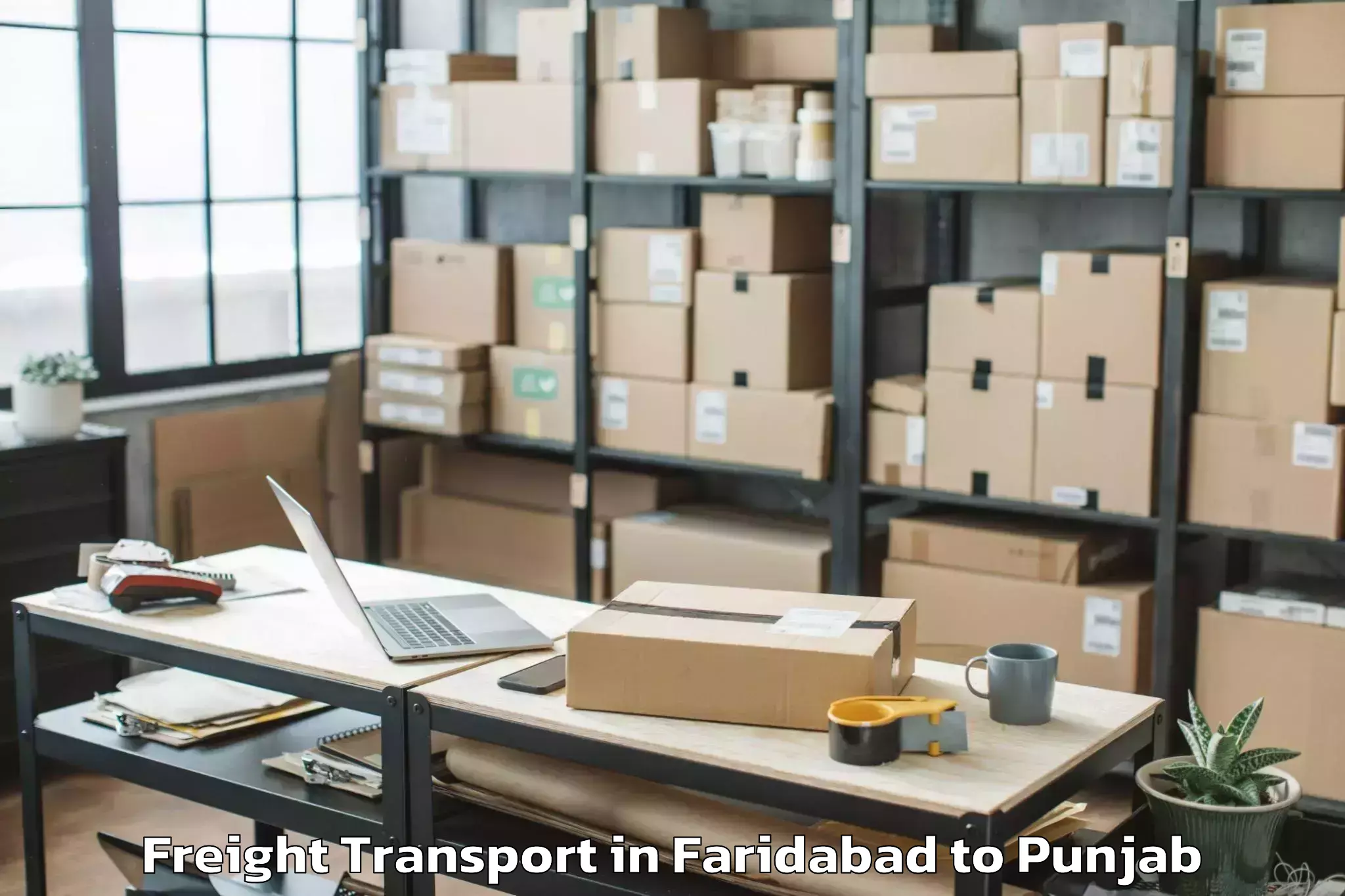 Leading Faridabad to Samana Freight Transport Provider